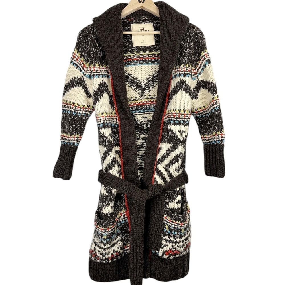 Hollister Multicolor Patterned Cardigan